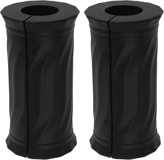 2-Piece Silicone Barbell Grip Covers, Non-Slip Handle Pads for Weightlifting & Dumbbell Training