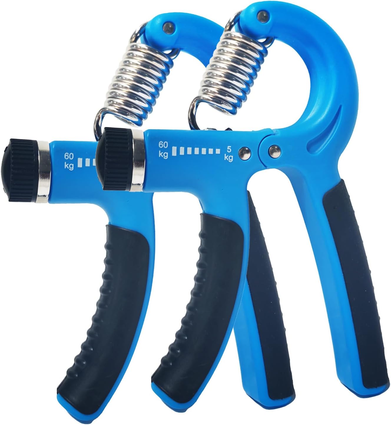 2-Pack Adjustable Grip Strengtheners, 5-60 Kg Resistance Hand, Forearm, Wrist & Finger Exercise Trainers