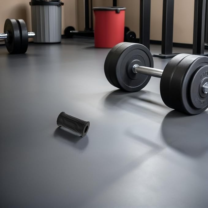 2-Piece Silicone Barbell Grip Covers, Non-Slip Handle Pads for Weightlifting & Dumbbell Training