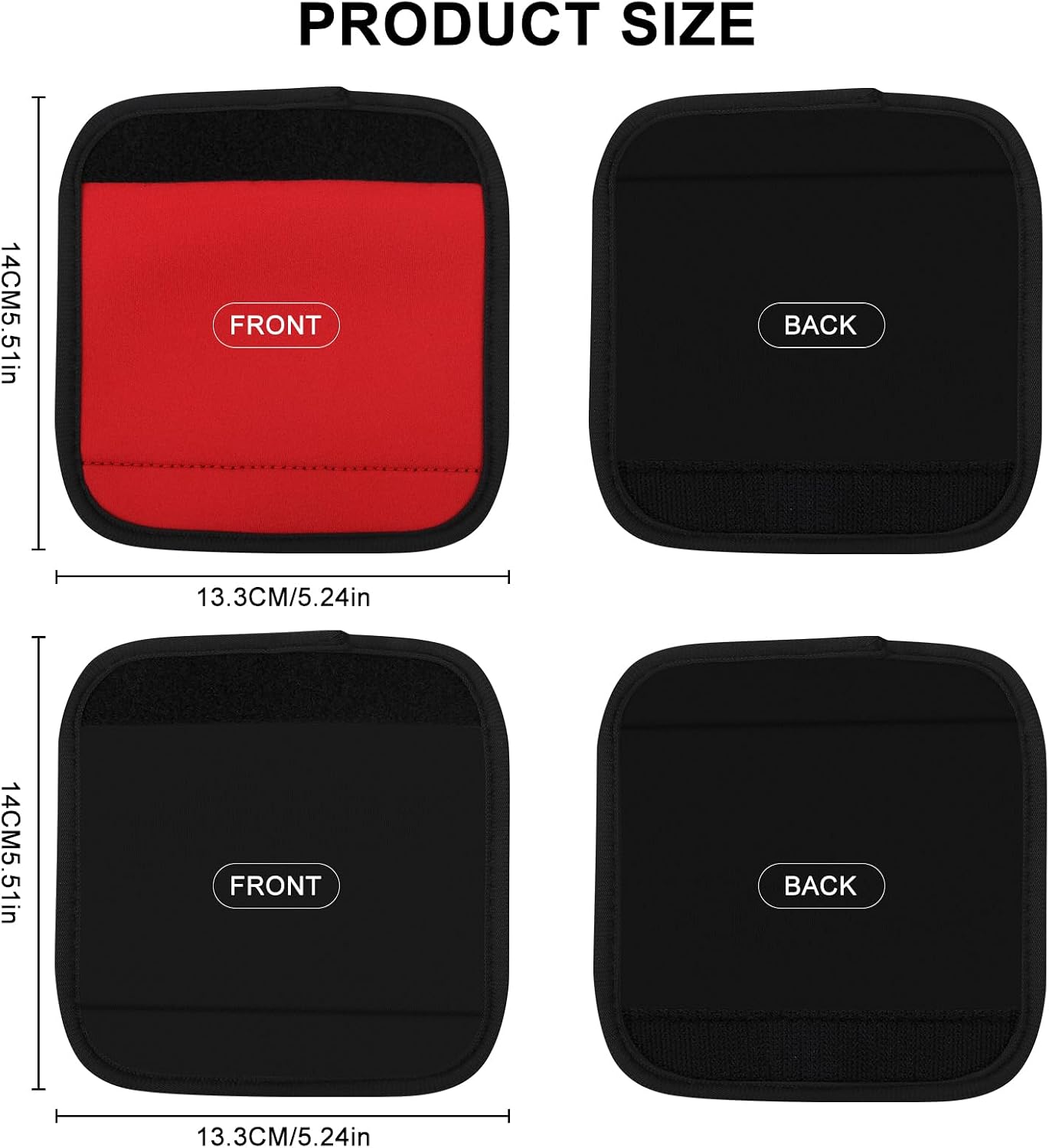4-Pack Barbell & Dumbbell Grip Pads, Non-Slip Handle Covers with Cushioned Padding for Weightlifting & Home Gym