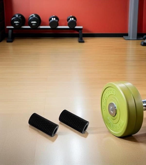 Silicone Dumbbell & Barbell Grip Covers, 10 x 5 cm Non-Slip Handle Pads, 1 Pair