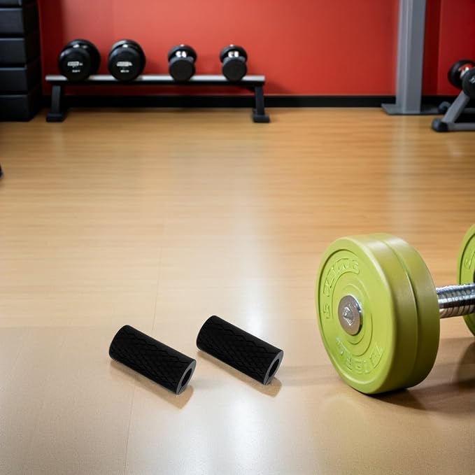 Silicone Dumbbell & Barbell Grip Covers, 10 x 5 cm Non-Slip Handle Pads, 1 Pair