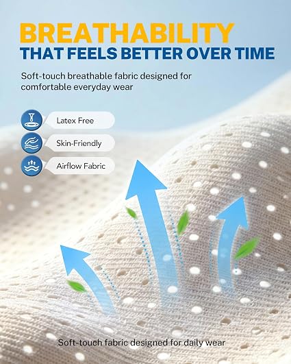 Soft-Touch Wrist Brace, Breathable Compression Support with Adjustable Fit for Everyday Activities
