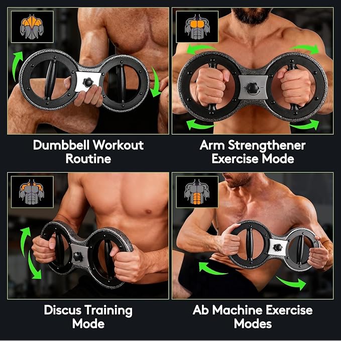 Adjustable Spinning Arm Workout Equipment, 360° Rotating Design for Arm & Upper Body Exercise