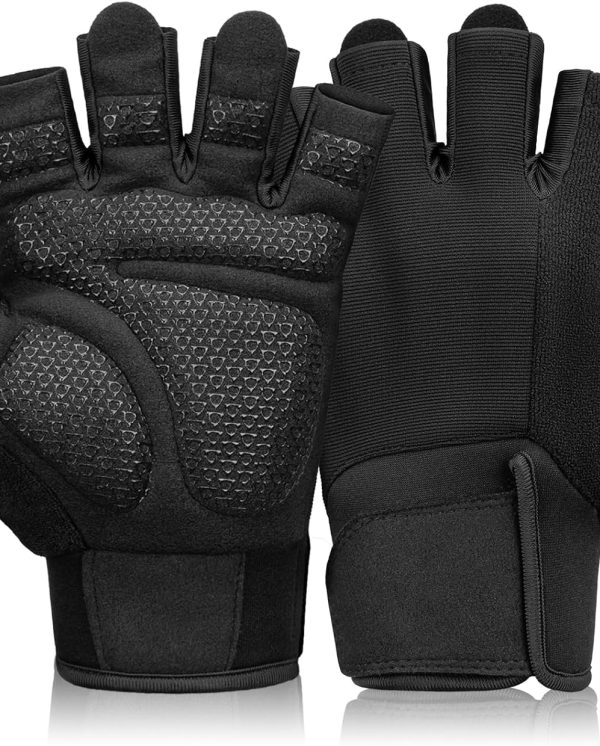 Breathable Workout Gloves for Men & Women, Comfortable Exercise Gloves with Wrist Support for Weightlifting, Cycling, Rowing & Gym