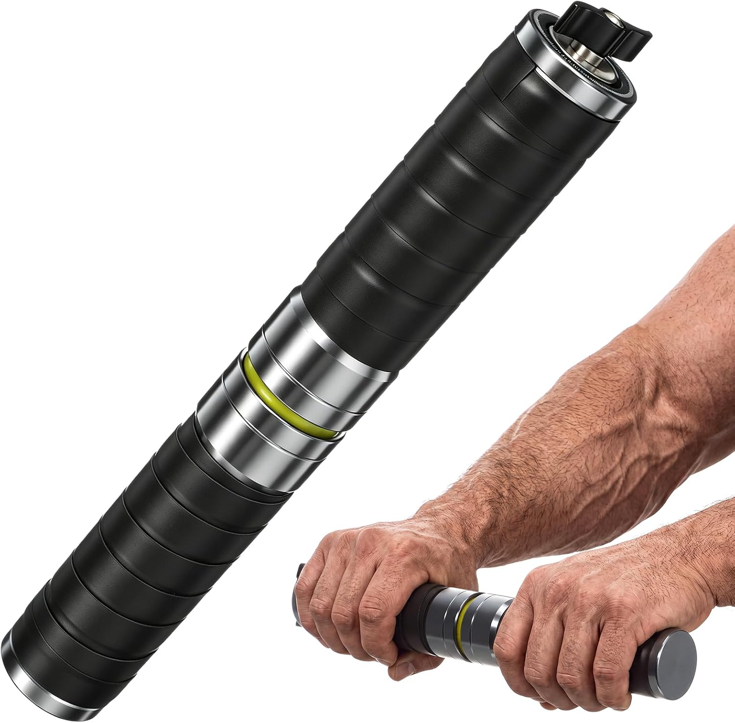 3-in-1 Grip Strength Trainer, Adjustable Hand & Forearm Exerciser with 0-120 Kg Resistance